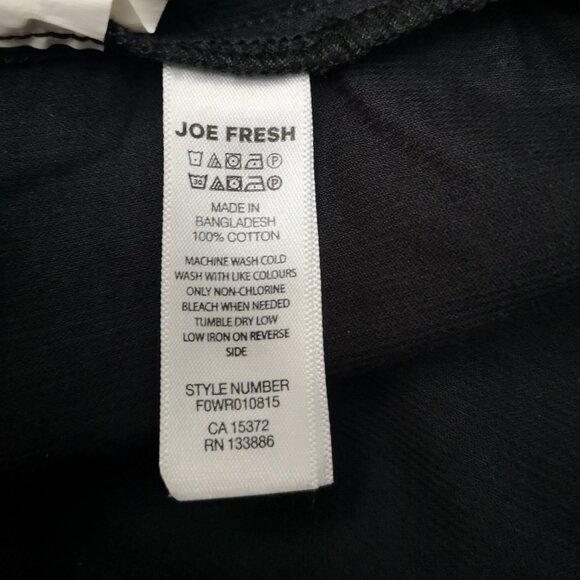 Joe Fresh Ladies Size XS Black Corduroy Button Front & Cuffs Shirt - Picture 5 of 11